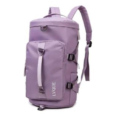 Imagem de Bolsa Mala Academia Esportiva Viagem Passeio Porta Tênis - SL, Lilás