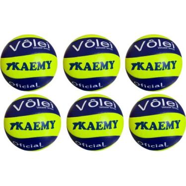 Imagem de Bola Vôlei Veloster Lemon Com 06 Unidades Kaemy ML96