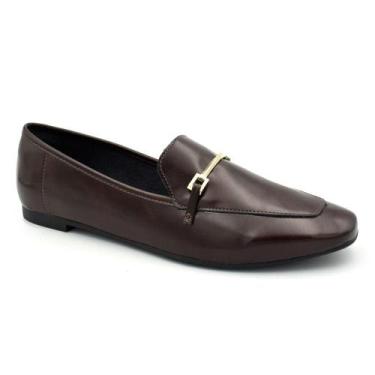 Imagem de Mocassim Feminino Cazzualen 71065, Marrom, 37