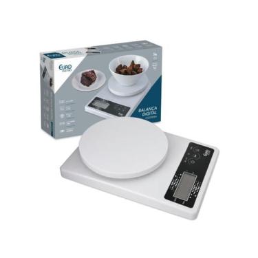 Imagem de Balança Cozinha Digital Em Aço Inox Lavável Capacidade 5 kg - Euro Hom
