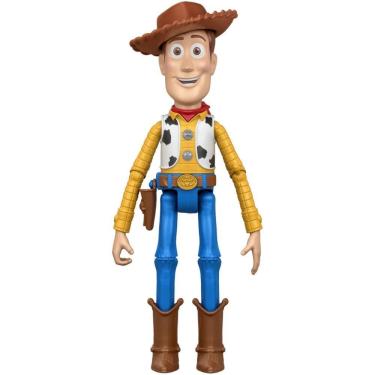 Imagem de Boneco Woody Toy Story Wood com Som 17,7cm Articulado Reconhece Personagens Mattel