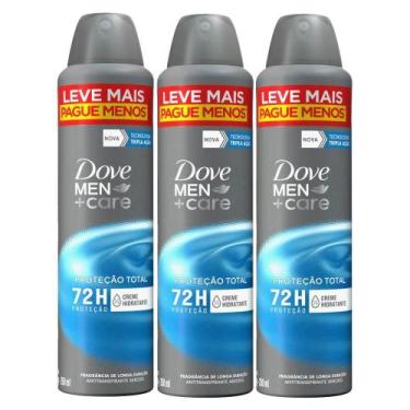 Imagem de Kit com 3 Desodorantes Antitranspirantes Aerosol Dove Men+Care Proteçã