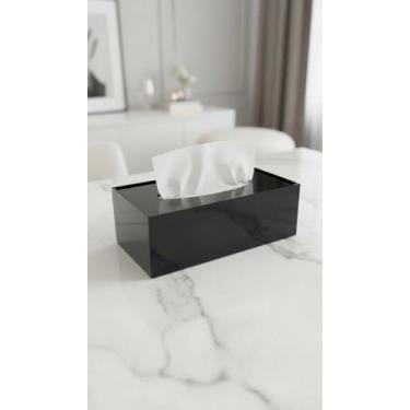 Imagem de Caixa Porta Lenços e Interfolhas Acrílico Preto 25cm - Congratulations