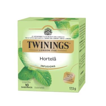 Imagem de Twinings Chá de Hortelã, 10 Sachês, Infusão de Ervas, Revigorante e Refrescante, Auxilia na Digestão, Naturalmente Sem Cafeína