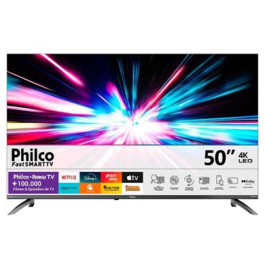 Imagem de Smart Tv Philco 50" 4K UHD Roku TV HDR10 Dolby Audio P50CRB, 50"