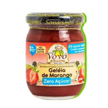 Imagem de Geleia de morango zero açucar 200g doces vovó