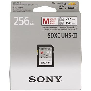Imagem de Sony Série M SDXC UHS-II Cartão 256 GB, V60, CL10, U3, Max R277MB/S, W150MB/S (SF-M256/T2)