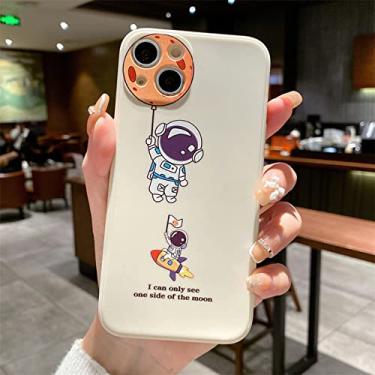 Imagem de Capa de silicone líquido para pulseira de astronauta bonito dos desenhos animados para Samsung Galaxy S22 S21 Ultra S20 FE S10 5g S8 S9 Plus S8 S7 capa de borda, cáqui, para S21 Plus