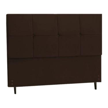 Imagem de Cabeceira Casal King Jbe Paris 195cm Marrom Cama Box 193cm