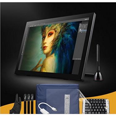 Imagem de GOWE Monitor gráfico digital IPS de 21,5 polegadas + teclado mecânico + caneta sem bate...