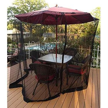 Imagem de KRASS Mosquiteiro guarda-sol, rede mosquiteira guarda-chuva de pátio para guarda-chuvas e mesas - ajuda a proteger contra mosquitos rede ao ar livre, Collector88