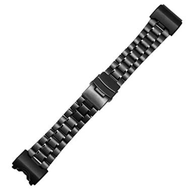 Imagem de JWTPRO Pulseira de relógio de aço inoxidável para homens Casio Big Mud King Modified GWG-1000-1A/A3/1A1 GB/GG Pulseira de substituição de relógio (Cor: Estilo B, Tamanho: 24mm)