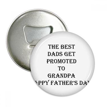 Imagem de Dad Promoted to Grandpa Father's Festival abridor de garrafas ímã de geladeira emblema multifuncional