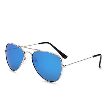 Imagem de Óculos de sol Feminino designer de metal Refletivo Óculos de Sol Masculino Espelho oculos de sol, 2, Tamanho único
