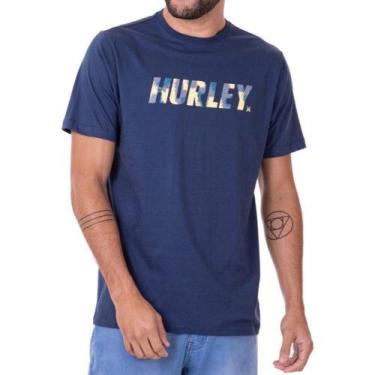 Imagem de Camiseta Hurley Fastlane Masculina Azul Marinho
