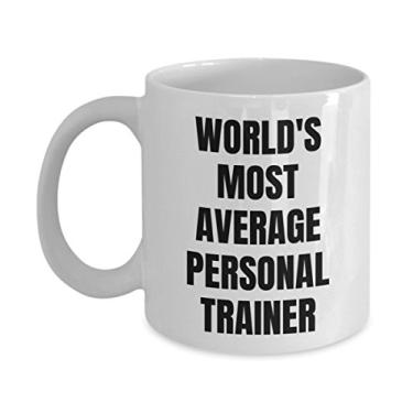 Imagem de Caneca Personal Trainer – Caneca de café – Treinador pessoal mais médio do mundo – Presentes para treinadores pessoais