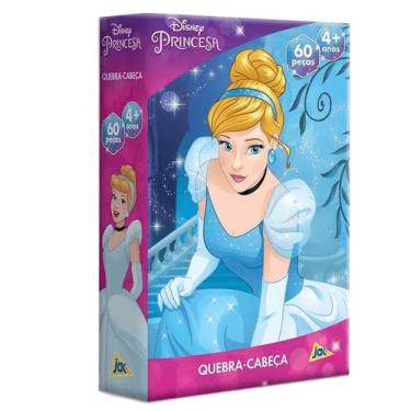 Imagem de Quebra Cabeça Princesa Disney Cinderela 60 Peças - Toyster