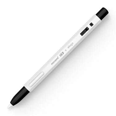 Imagem de elago Capa MONAMI compatível com Apple Pencil Pro e Apple Pencil 2ª geração, compatível com carregamento magnético, toque duplo, aperto (deve ler as instruções de instalação) [preto e branco]