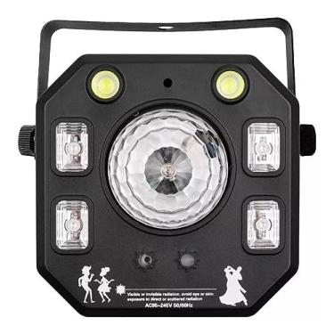 Imagem de BRIWAX Projetor de Luz LED RGB Canhão Balada Ritmico Completo Festa Bivolt Entrada Mesa DMX