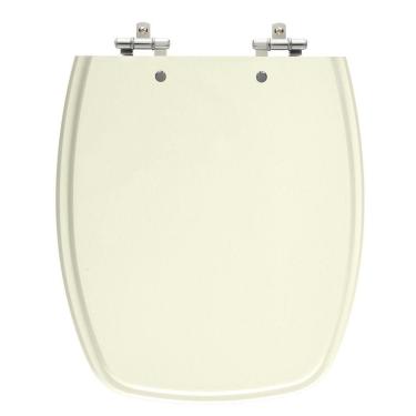 Imagem de Assento Sanitário Stylus Bege Claro (Pergamon) Tampa Para Vaso Celite de Madeira Laqueada
