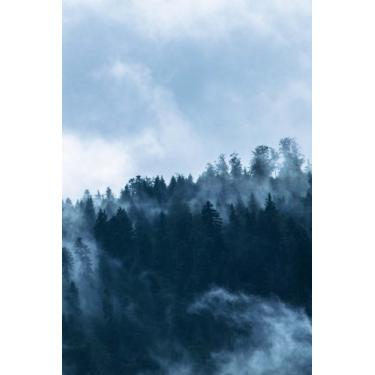 Imagem de Caderno: capa floresta, 15 x 23 cm, 160 páginas pautadas, capa fosca