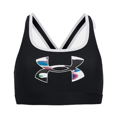 Imagem de Under Armour Sutiã estampado cruzado nas costas para meninas