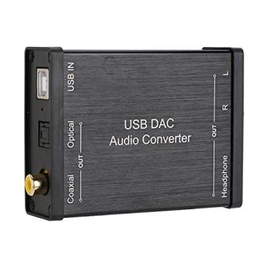 Imagem de Conversor de áudio USB DAC, GV-023 Conversor de áudio Digital para Analógico DAC Placa de Som de áudio USB para 10/8.1/8 /7 / Vista/XP/para Mac OS X/