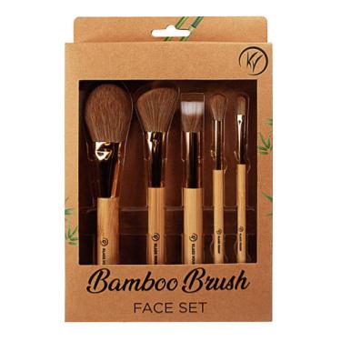 Imagem de Kit Pincel Maquiagem Klass Vough - 5 Pincéis Bambu Kit pincel maquiagem klass vough - 5 pincéis bambu