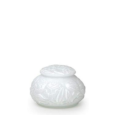 Imagem de Caixa Flor Branca Leitosa Murano Cristais Cadoro