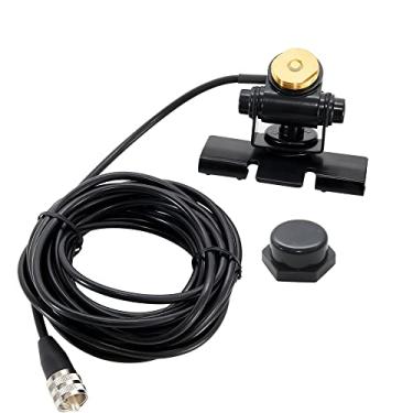 Imagem de Anina Antena NMO ajustável lábio Hatchback suporte de montagem através do orifício fixo W/NMO tampa de montagem 5 m UHF PL259 macho RG58 cabo coaxial de cobre puro para veículo carro presunto rádio móvel sem instalação de broca