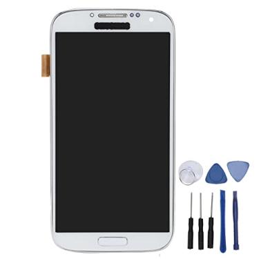 Imagem de Substituição do conjunto da tela, substituição do conjunto do digitalizador da tela sensível ao toque do telefone LCD para celular Samsung Galaxy S4(Branco)