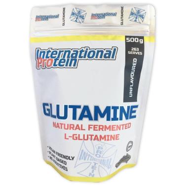 Imagem de GLUTAMINE - L-Glutamina Fermentada Natural 100% Pura - 500g - 263 porções - International Protein-Unissex