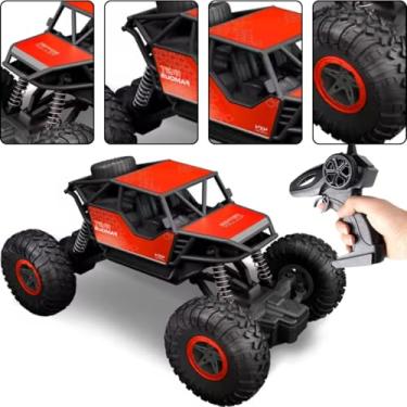 Imagem de Carrinho Controle Remoto Jeep 4x4 Brinquedo Infantil (Vermelho)