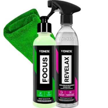 Imagem de Kit Limpa Vidros Remove Manchas Focus Vonixx Revelax 500ml