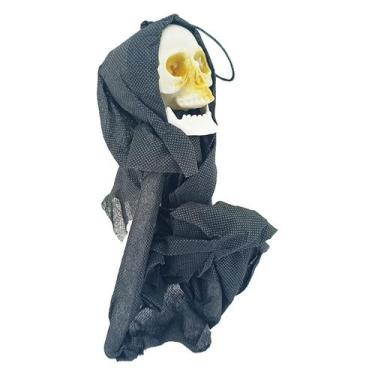 Imagem de Mini Esqueleto Vestimenta Preta Decorativa 20cm - Aliança