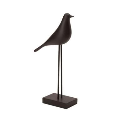 Imagem de Escultura Pássaro em Poliresina - Preto - Abra Casa