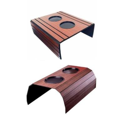 Imagem de Esteira Bandeja Flexível de Sofá Porta-Copos de Sala Decor - Retrofenn