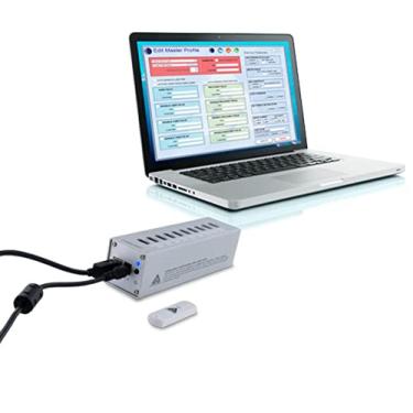 Imagem de Apricorn Aegis configurador em chave USB com hub USB de 10 portas aprovado com fonte de alimentação de 5 Amp e software baseado em Windows