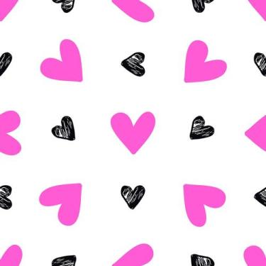 Imagem de Papel De Parede Adesivo Coração Girl Teen Quarto Menina  3m - DELIQUAD