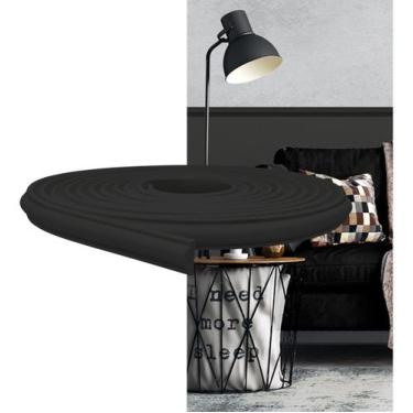 Imagem de Boiserie Rodameio Eva Autocolante 2,3cm Flex 10 Metros Preto - Meu Rod