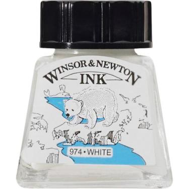 Imagem de Tinta Nankin para Desenho Winsor & Newton Escolha a Cor, WHITE