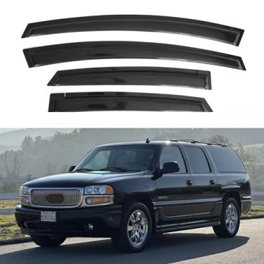 Imagem de Viseira IG para Chevy Chevrolet Tahoe e GMC Yukon 2000-2006, defletores de ventilação para Cadillac Escalade 2002-2006, protetor de chuva 2000 2001 2002 2003 2004 2005 2006 (não para Yukon XL)