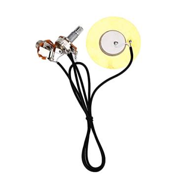 Imagem de Transdutor Piezo de Metal de 50 Mm, Amplificador Pré-fiado, Captador para Acessórios de Guitarra, é um ótimo Acessório para Entusiastas de Guitarra, Seja você um Acústico ou