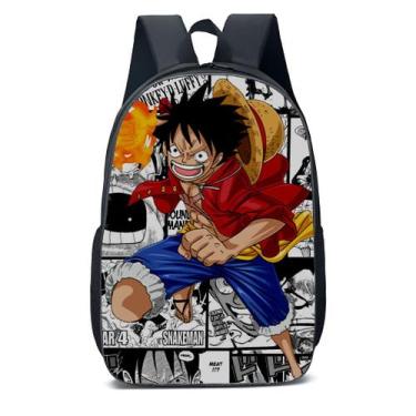 Imagem de Mochila Escolar Infanto Juvenil Anime One Piece Luffy Novidades 0484 -