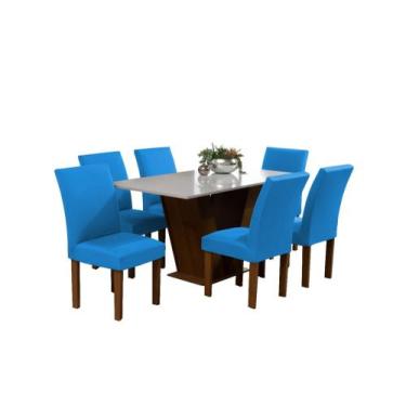 Imagem de Kit 4 Capa De Cadeira Com Elástico Sala Cozinha Luxo - Dennis Confecçõ