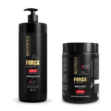 Imagem de Condicionador + Mascara 1l Força Com Pimenta Bio Extatus - Bio extratu