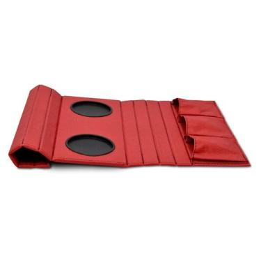 Imagem de Esteira Bandeja Sofá Porta Copos e Controles Vermelha - Zarco Interior