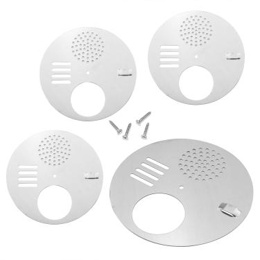 Imagem de DGHAOP 4 peças de porta de ventilação para colmeia de abelha 125 mm redondo multifuncional de aço inoxidável portão de entrada equipamento apicultura