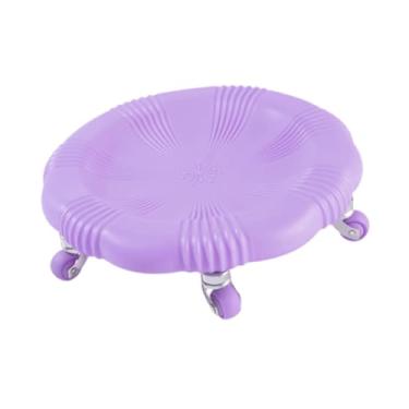 Imagem de YIJU Seis rodas rolo equipamento deslizante ab ferramenta de treino resistente equipamento de fitness em casa para ginásio em casa treinamento doméstico, Roxo