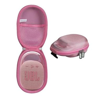 Imagem de Adada Estojo rígido de viagem para JBL Clip 5 - Mini alto-falante Bluetooth portátil (rosa)